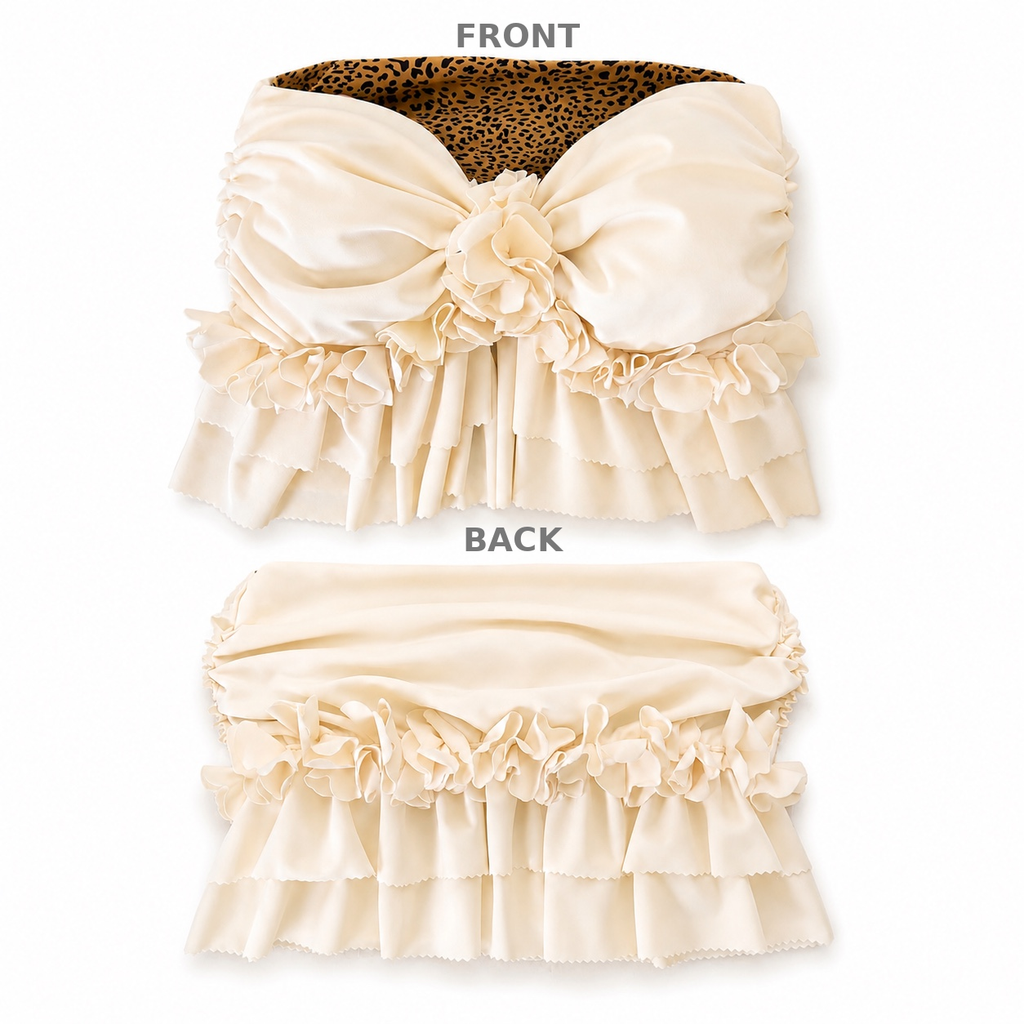 Frilly Flower Bandeau