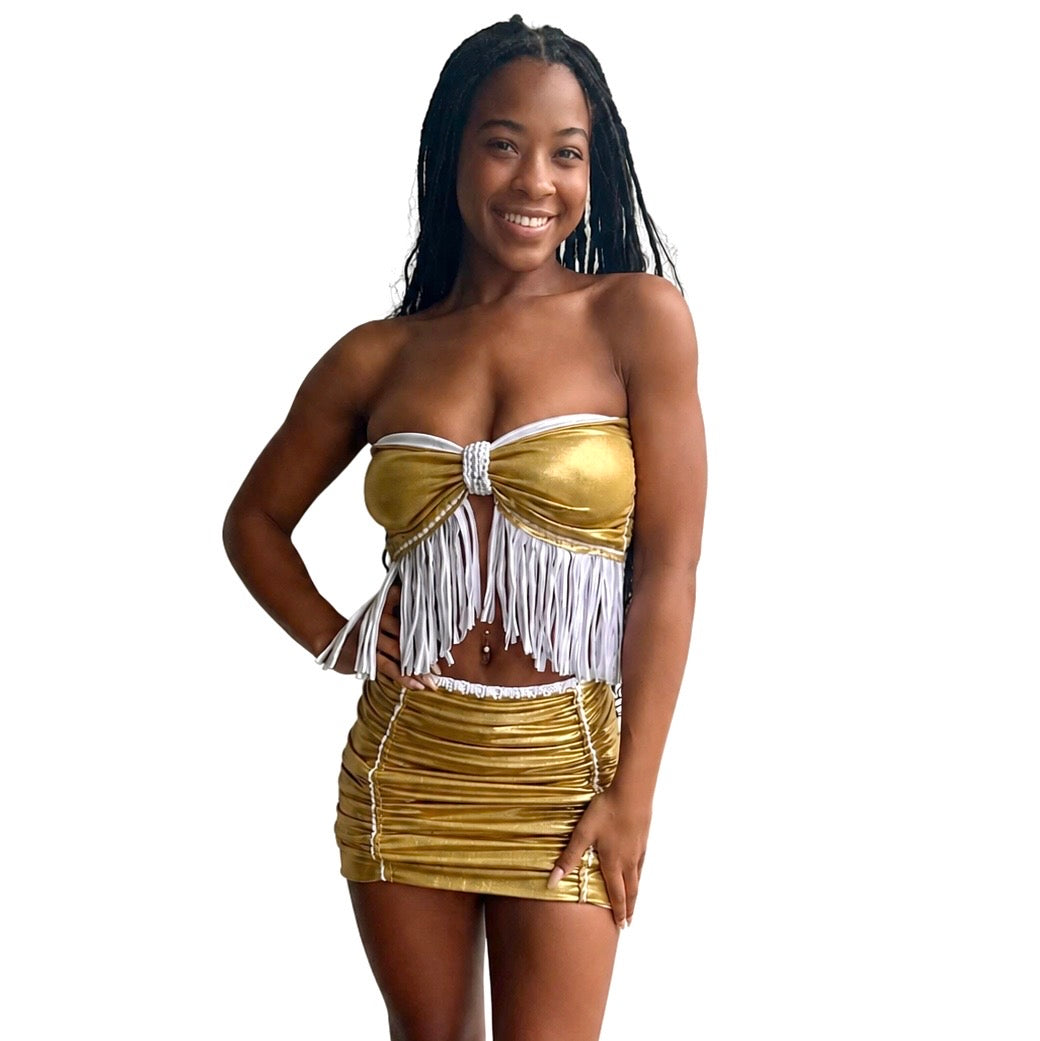 Reversible Fringe Bow Two Piece Set – Sunbeam & Moonlight