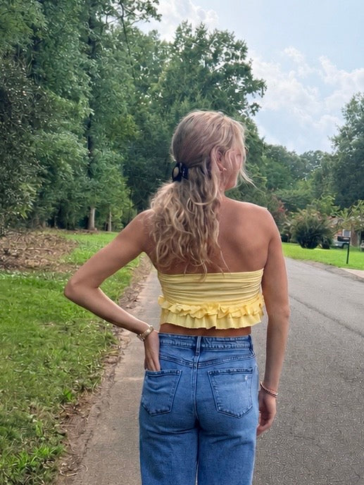 Frilly Flower Bandeau