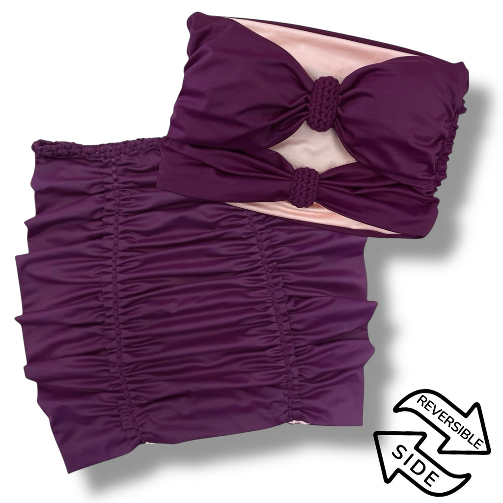 Reversible Double Bow Two Piece Set