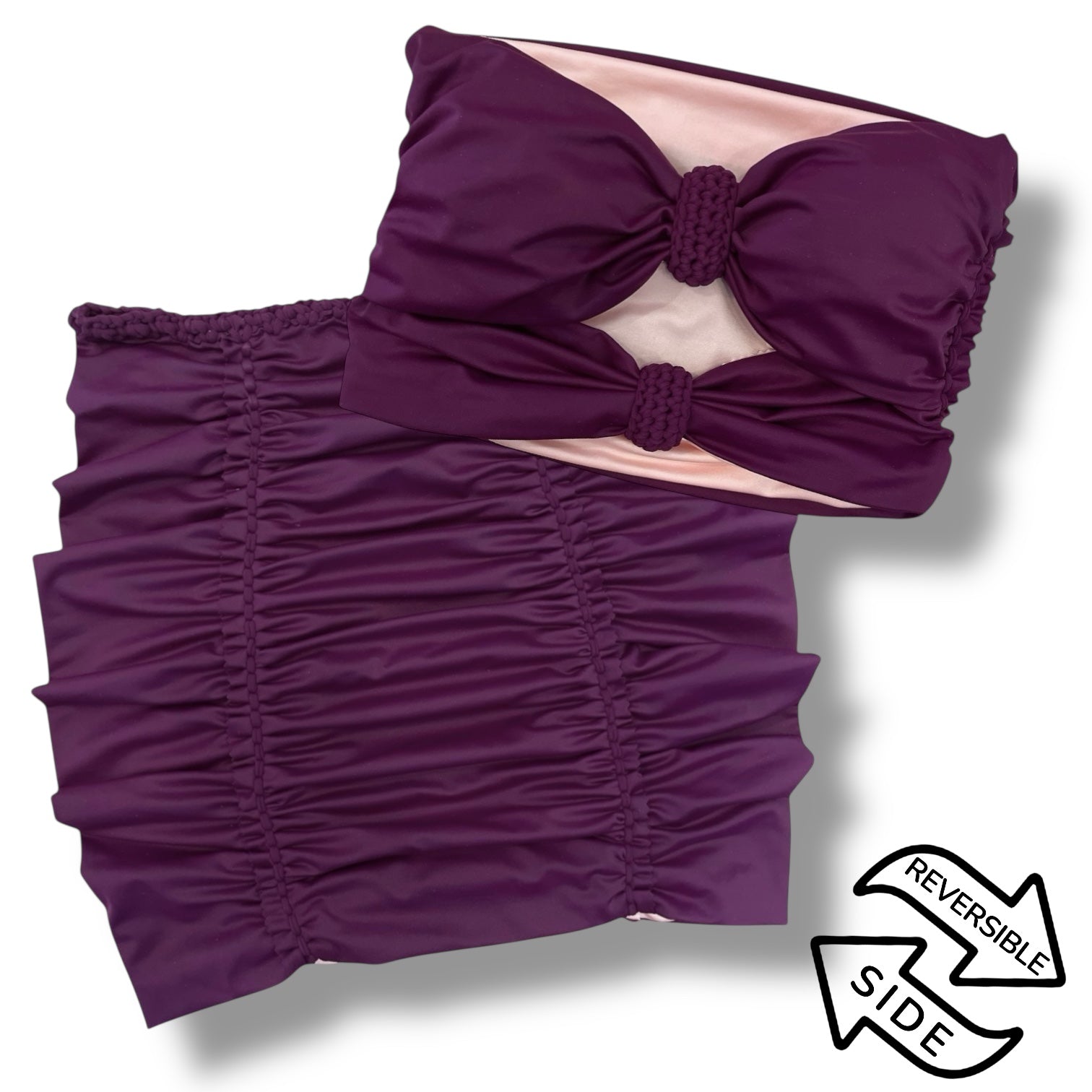 Reversible Double Bow Two Piece Set