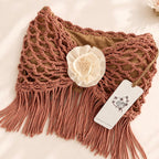 Crochet Fringe Rosette Top