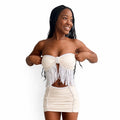 Reversible Fringe Bow Top