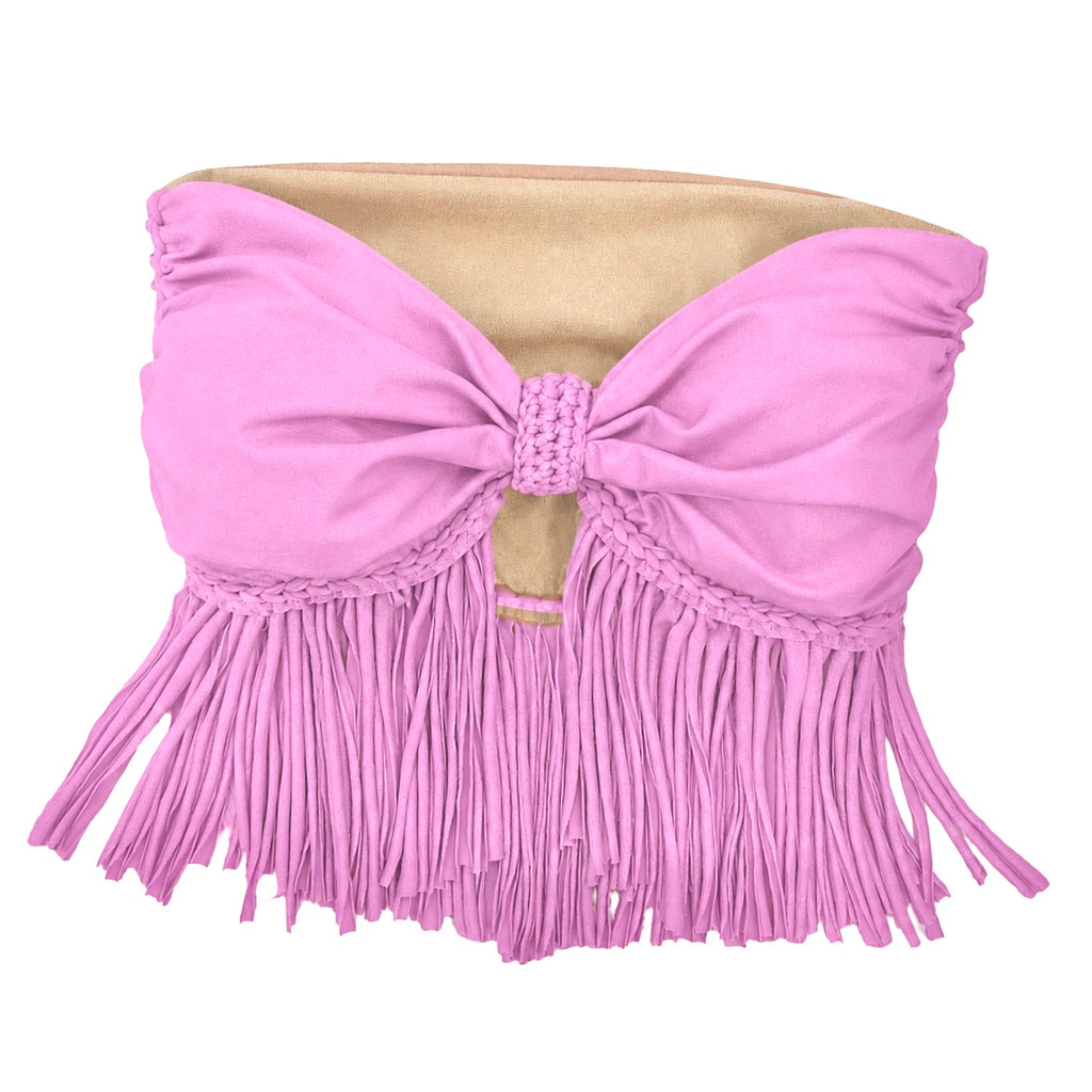 Reversible Fringe Bow Top