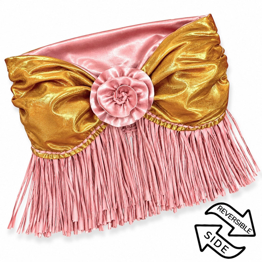 Reversible Fringe Rosette Top