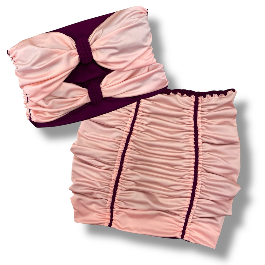 Reversible Double Bow Two Piece Set